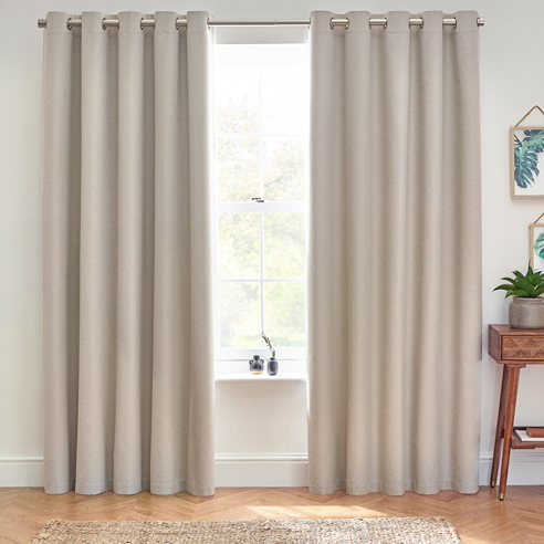 Dawn (Blackout) Eyelet, Linen - Ready Made Curtains - Image 3
